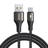  USB kabelis Joyroom SA25-AC3 USB to USB-C 3A 1.2m black 